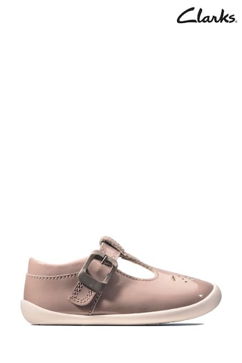 Clarks Pink Pat Roamer Star T Shoes (AA0113) | £28