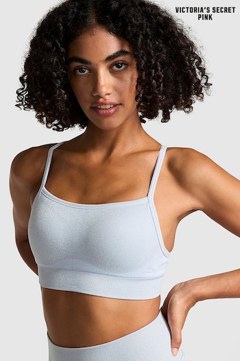 Victoria's Secret PINK Hydrangea Blue Shine Sports Bra (AA0277) | £35