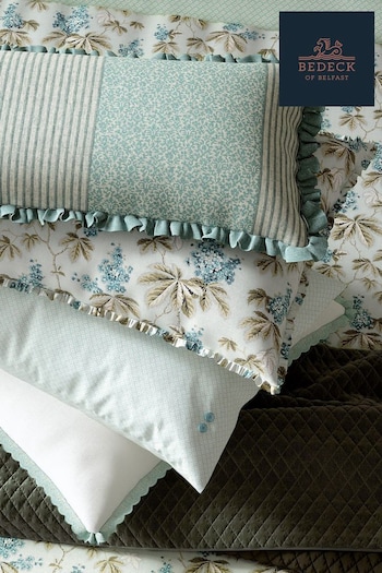 Bedeck of Belfast Celadon Clarence Square 100% Cotton Pillowcase (AA0813) | £50