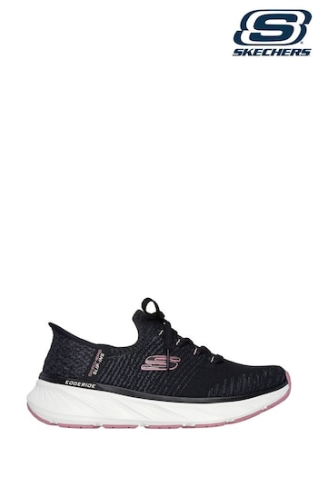 Skechers Black/Pink Relaxed Fit Slipins Slip In Edgeride Trainers (AA0866) | £79