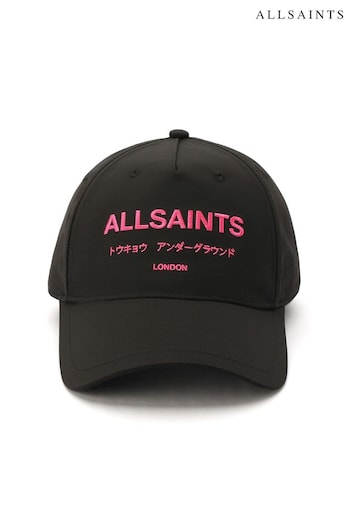 AllSaints Black Underground Logo Baseball Cap (AA1197) | £49