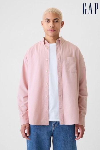 Gap Pink Long Sleeve Big Oxford Shirt (AA1442) | £35