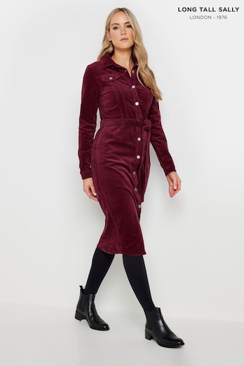 Long Tall Sally Red Fitted Co-ord Robe (AA2821) | £43