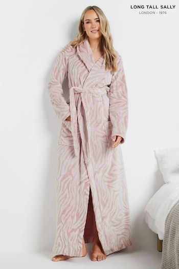 Long Tall Sally Pink Clipped Shawl Robe (AA2847) | £39