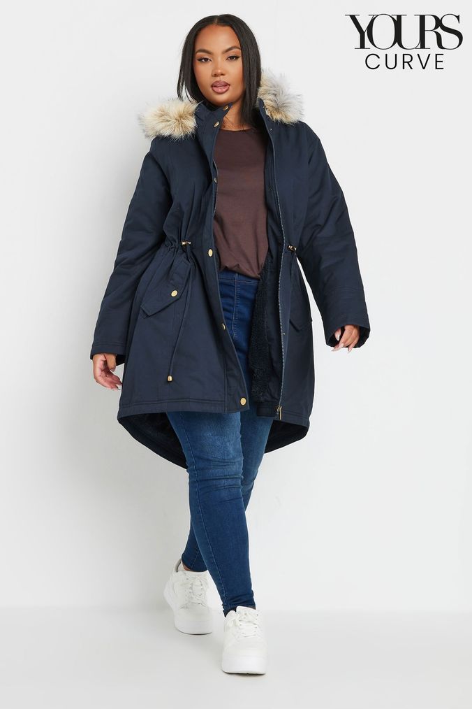 Next navy parka online