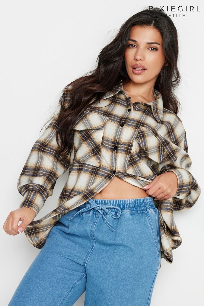 Brown shirt outfit women's online