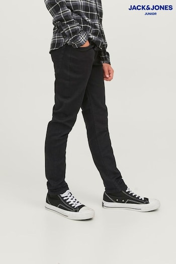 JACK & JONES JUNIOR Skinny Fit 5 Pocket Black Jeans (AA3265) | £26