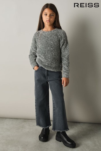 Reiss Silver Theadora Tinsel-Yarn Jumper (AA3649) | £43