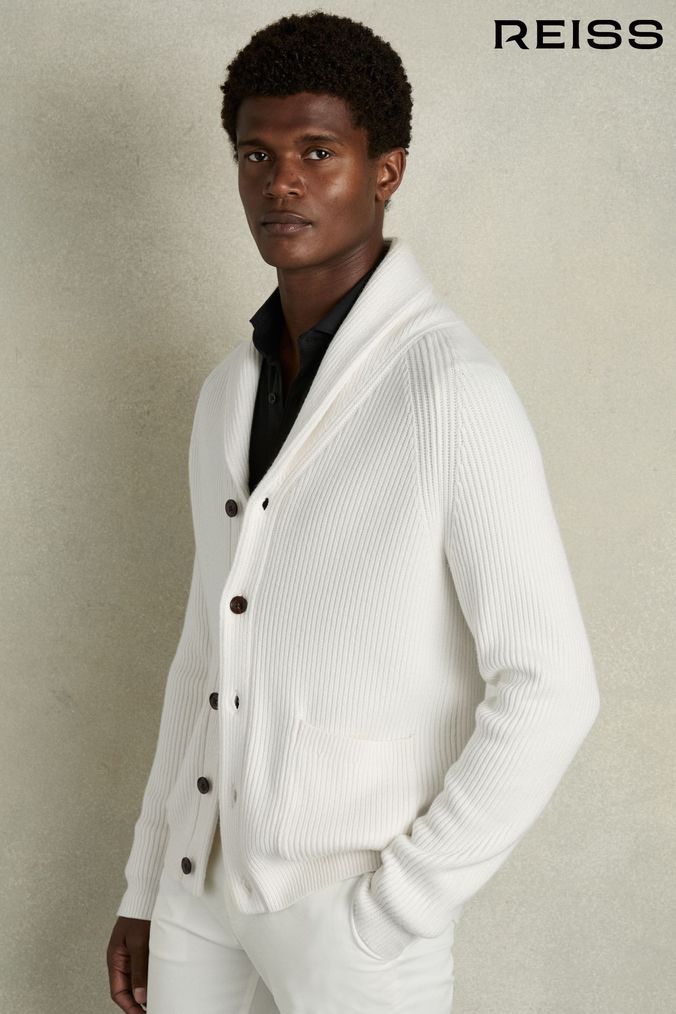 Buy Men s White Cardigans Online Next UK