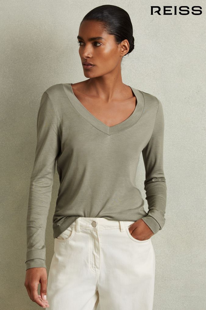 Buy Women s Green Reiss Tops Online Next UK