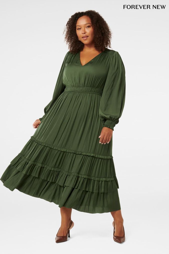Buy Women s 22 Forever New Long Sleeve Plain Dresses Online ArvindShops