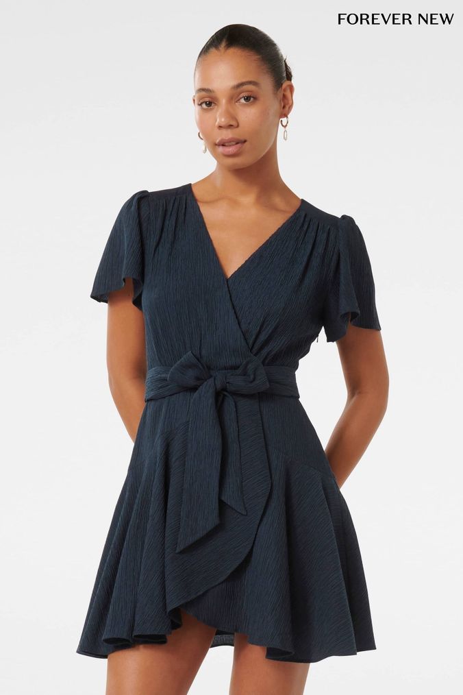 Forever new wrap ruffle dress best sale