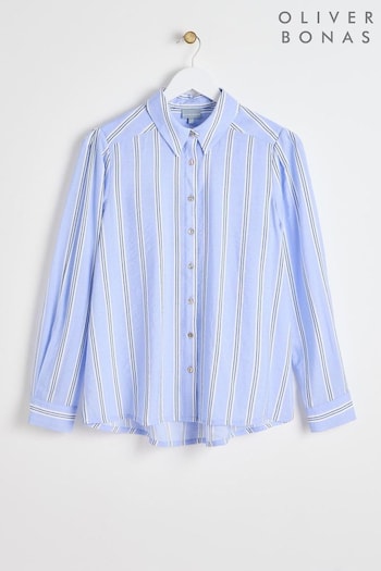 Oliver Bonas Blue Stripe Shirt (AA5211) | £55