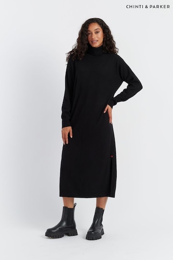 Chinti & Parker Roll Neck Black Dress (AA6801) | £150