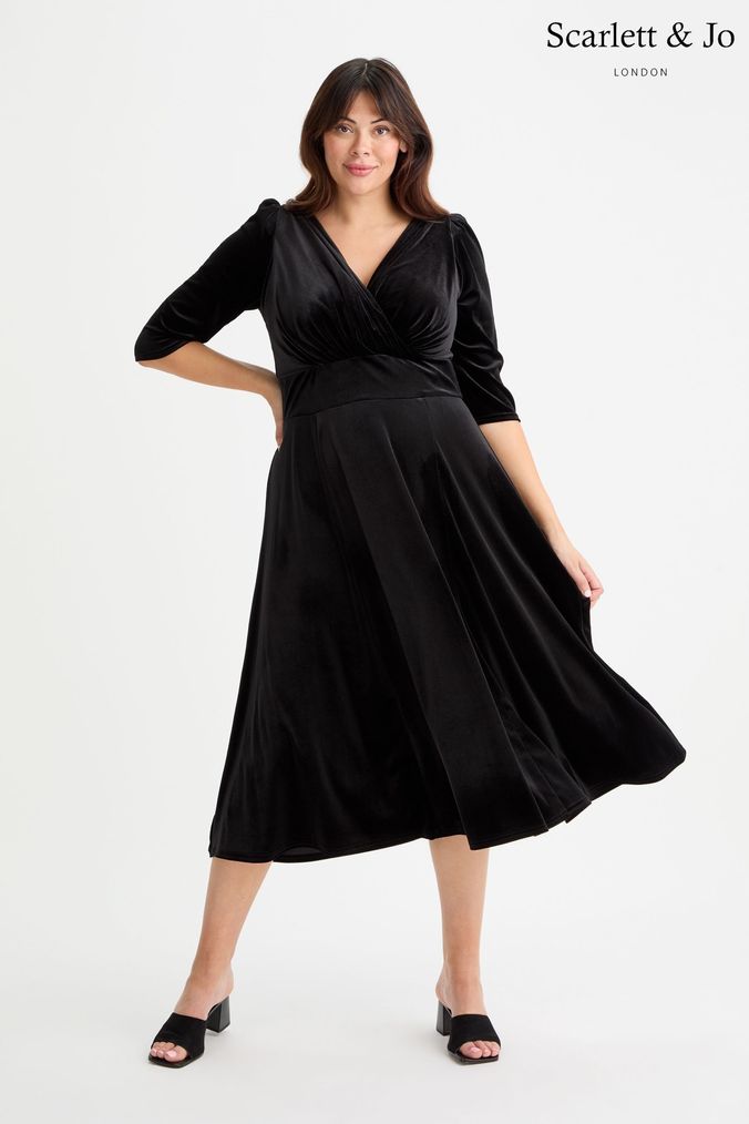 Scarlett and jo navy dress cheap