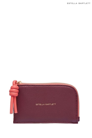 Estella Bartlett Red Burgundy knot Card Purse (AA7637) | £22