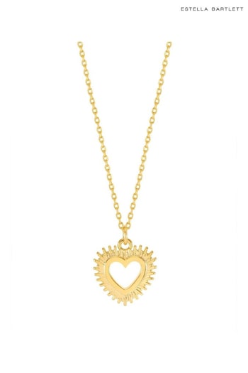 Estella Bartlett Gold Tone Heartburst Necklace (AA7658) | £25