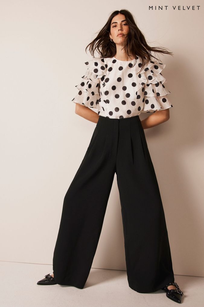 Buy Women s Blouses Cream Spots Tops Online Next UK