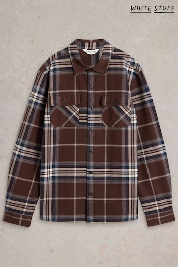 White Stuff Brown Darwen Check Overshirt (AA7786) | £70