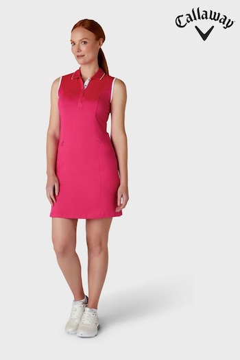 Callaway Apparel Pink Sleeveless Dress Featuring Removeable Shorts (AA8878) | £75