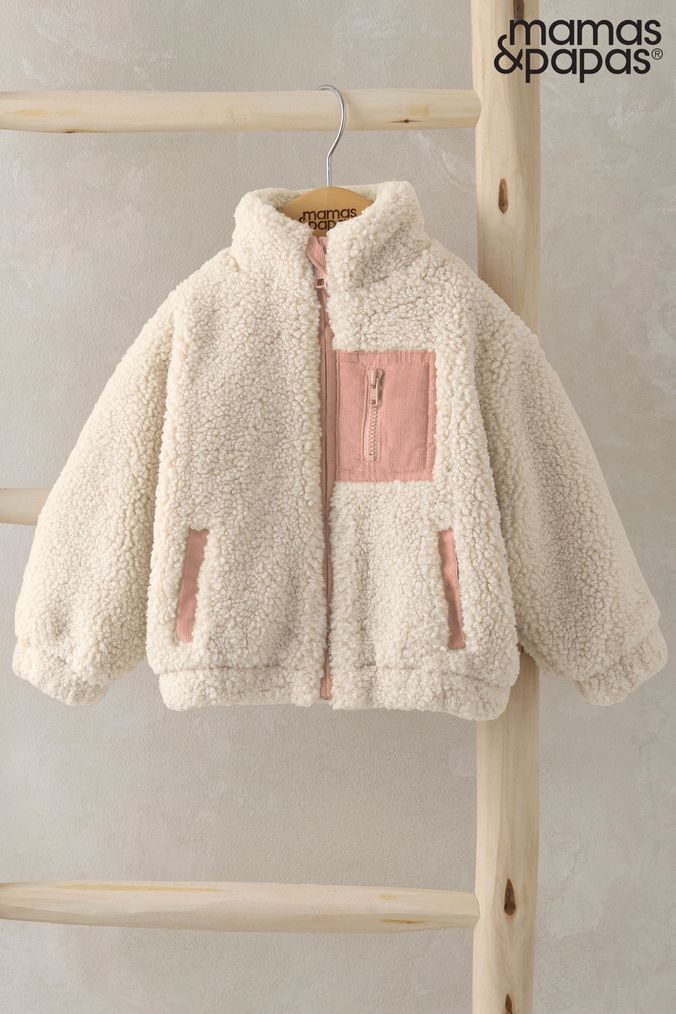 Buy Girls Teddy Borg Short Coatsandjackets Online Next UK