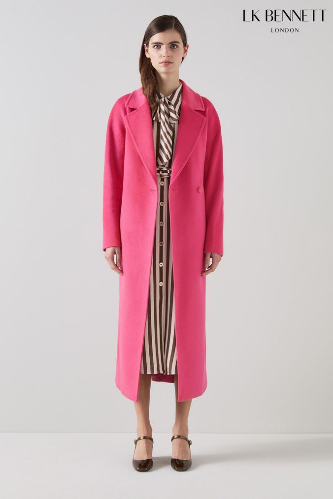 Pink smart coat clearance