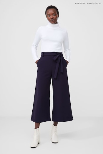 French Connection Blue Whisper Belted Culottes (AA9682) | £65