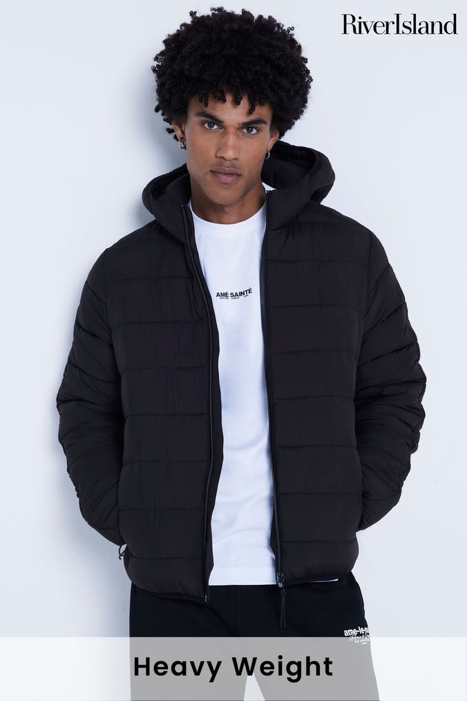 River island puffer coat sale
