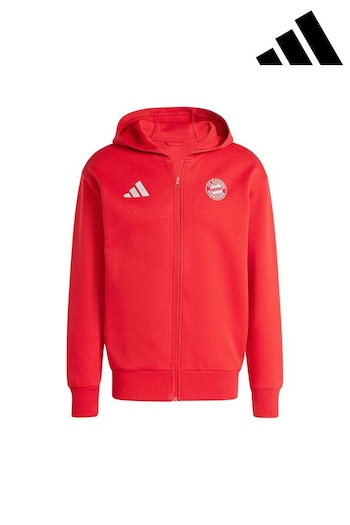 adidas Red FC Bayern Anthem Jacket (AB1145) | £85
