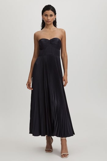 Amur Strapless Pleated Maxi Dress (AB2081) | £568