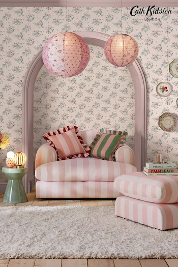 Cath Kidston Pink Clifton Floral 10M Wallpaper (AB3338) | £42