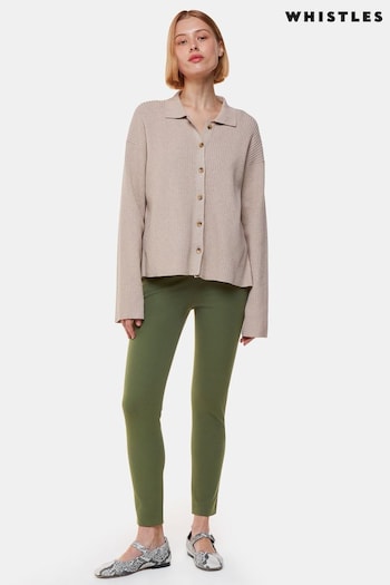 Whistles Green Super Stretch Trousers (AB4350) | £99