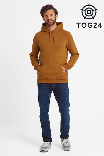 Tog 24 Brown Mens Thirlby Overhead Rich Ochre Hoodie (AB4519) | £42