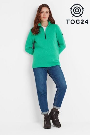 Tog 24 Green phone-accessoriess Pearson Knitlook Zipneck Fleece (AB4546) | £35