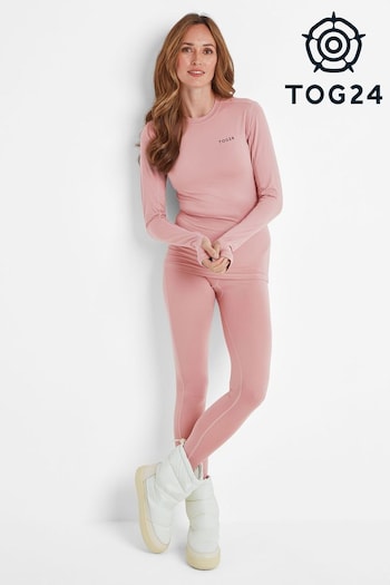 Tog 24 Pink Snowdon Womens Faded Thermal Leggings (AB4559) | £0