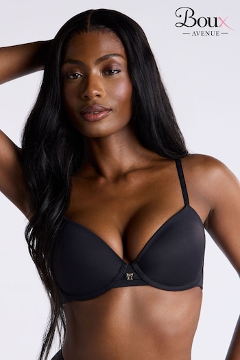 Boux Avenue Ultra Light T-Shirt Black Bra (AB5136) | £30