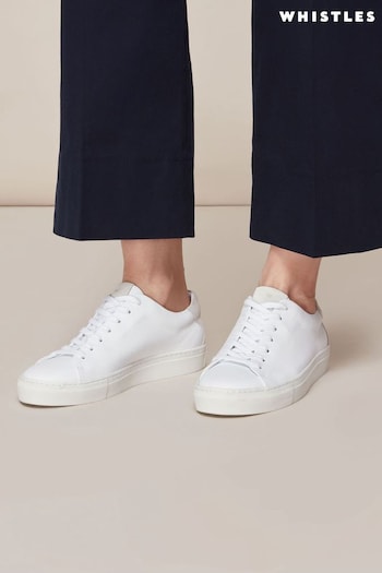 Whistles White Raife Minimal Trainers (AB5175) | £139