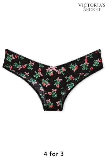 Victoria's Secret Black Mistletoe Cheeky Knickers (AB5209) | £18