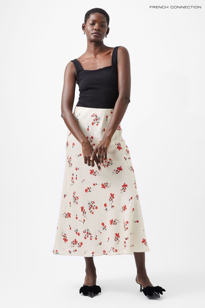 Buy Women s Satin Casual High Waisted Skirts Online Next UK