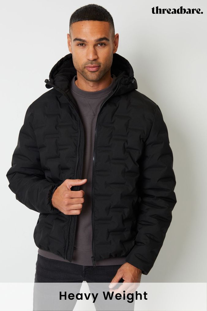 Next black padded jacket top