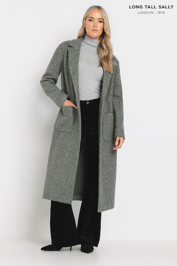 Long Tall Sally Grey Tailored Coatigan (AB5723) | £64