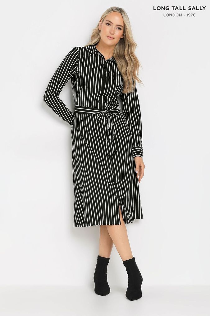 Buy Women s Black Shirt Dress Tall Dresses Online Next UK