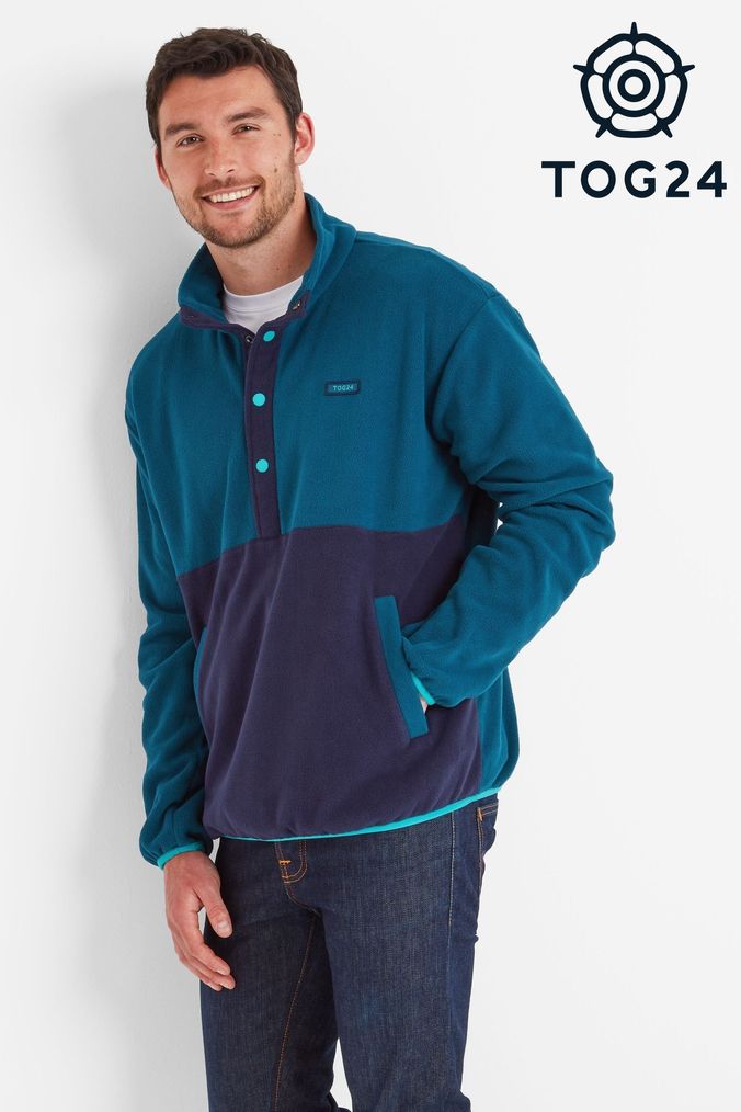 Puma suede blue quarter zip top