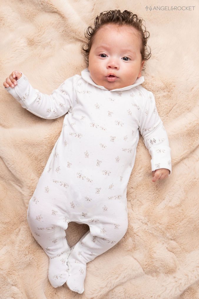 Leopard print baby grow next shop