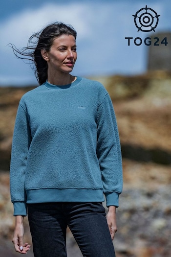 Tog 24 Green Womens Clayborne Sherpa Sweatshirt (AB6115) | £40