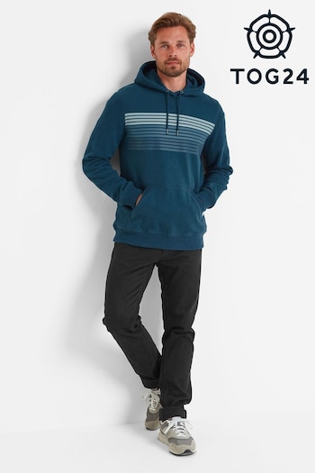 Tog 24 Blue Mens Duxford Overhead Hoodie (AB6118) | £42