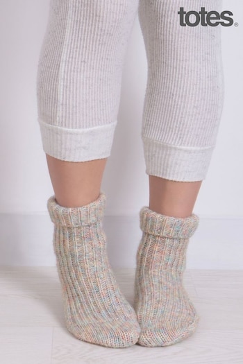 Totes Pink Ladies Chunky Rib Slipper Socks (AB6227) | £16