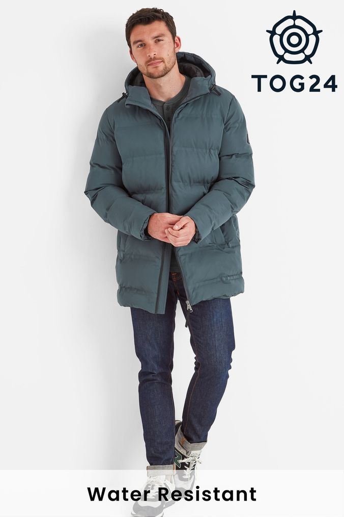 Buy Men s Grey Parka Coatsandjackets Online Next UK