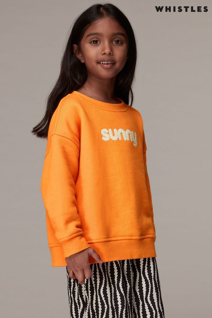 Orange sweatshirt kids sales