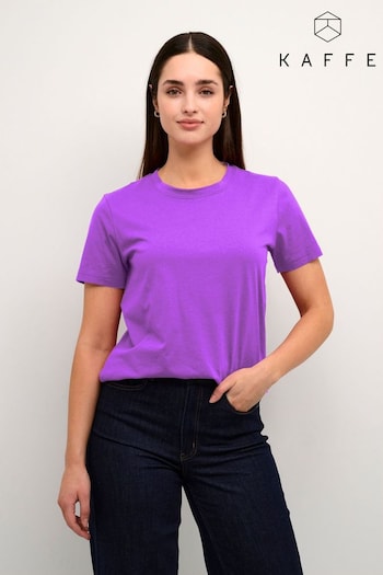 Kaffe Purple Marin Short Sleeve T-Shirt (AB7386) | £20